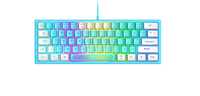 Tastaturi de gaming cu fir Layout UK 60%, RGB, membrana, 4 culori