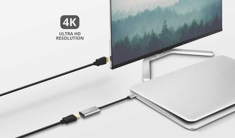 Adaptor Trust Dalyx USB-C - HDMI, conectare Laptop la TV, MacBook, PC