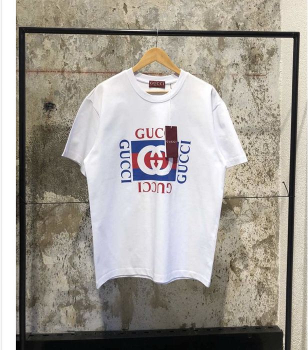 Tricou gucci alb premium lichidare