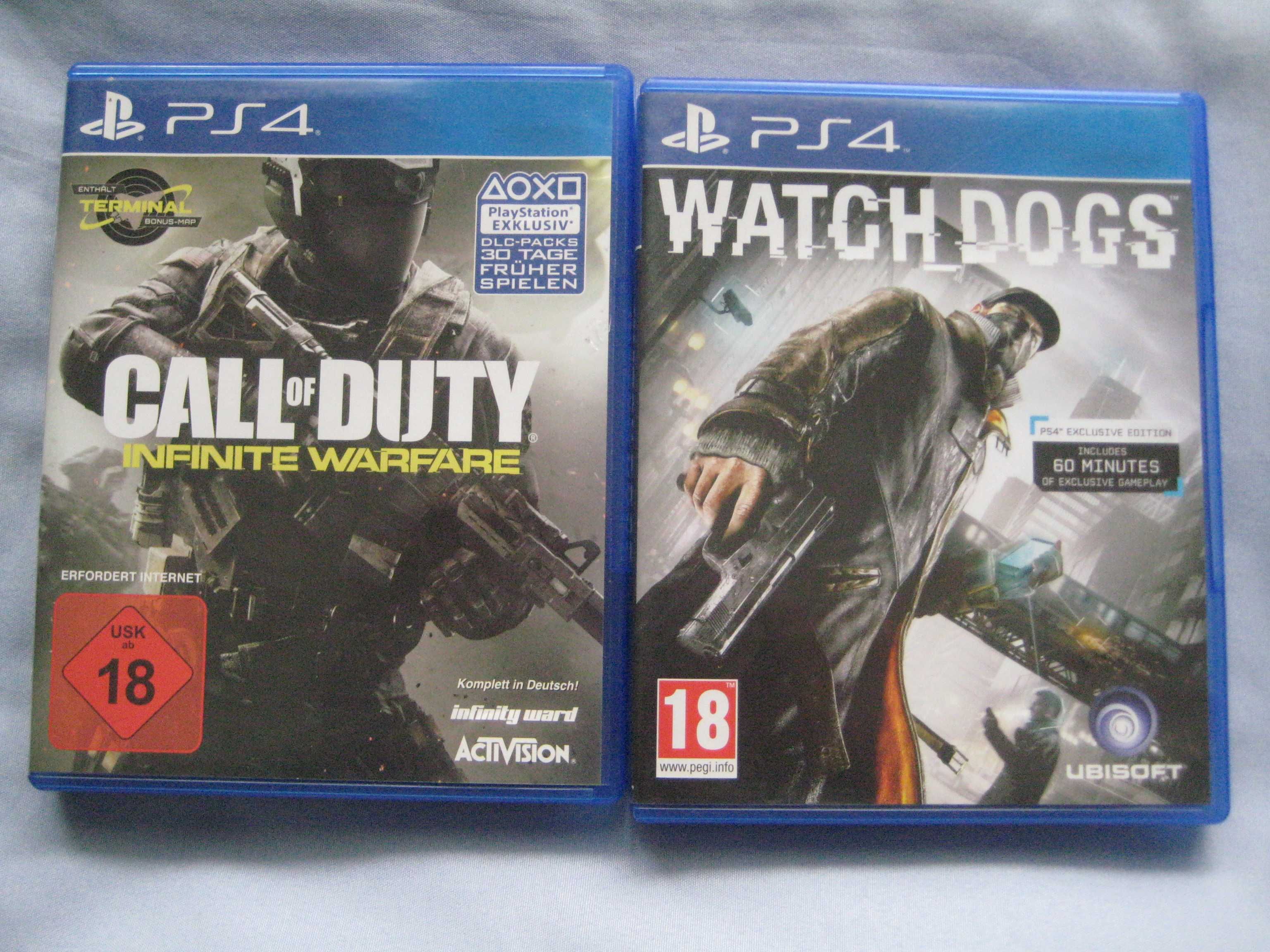 Продавам CD INFINITE WARFARE и Watch dogs PS4