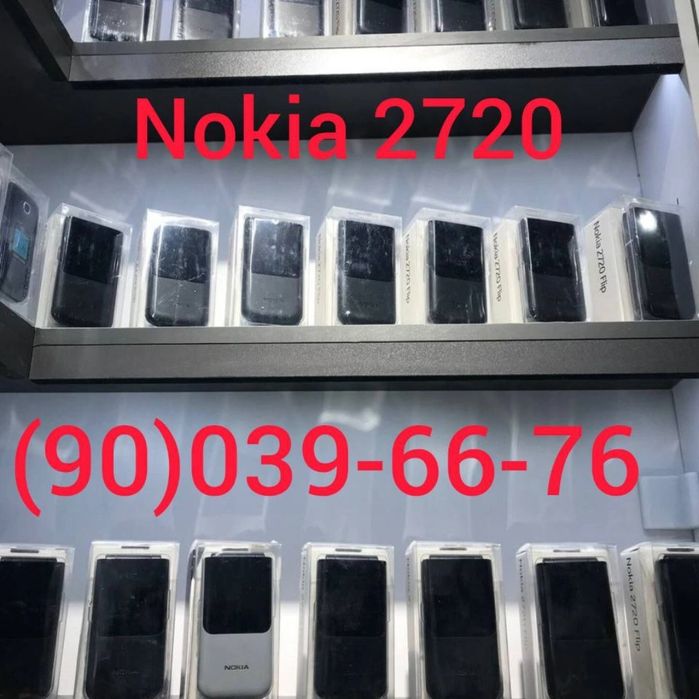 New, Nokia 2720, 2660, Kafolat, Dostavka, Yengi, Gsm, 1500 mAh.