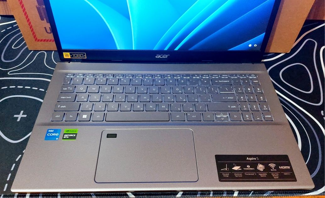 Игравой Acer Aspire 5 cor I 5 OLED RTX, ssd512,ozu16, 10 ядро!