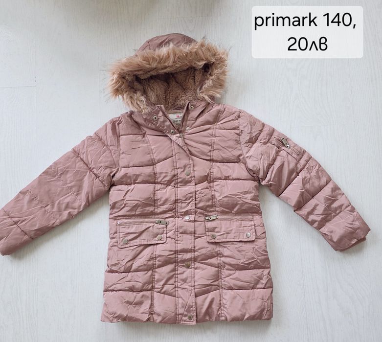 Дрехи за момиче 134/140 зимно яке и др