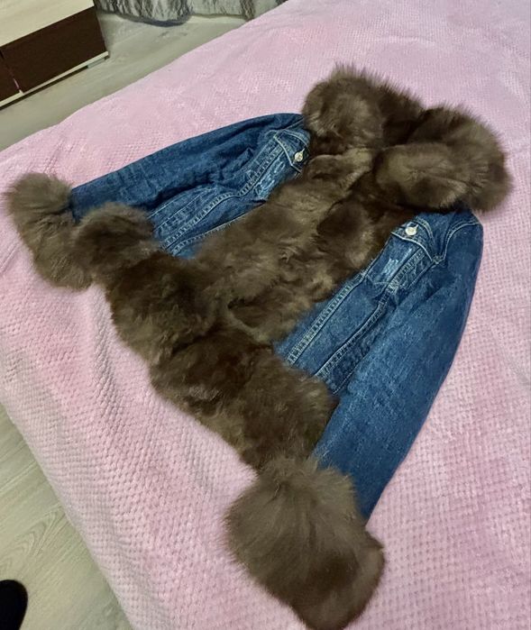 Дамска парка със естествен косъм