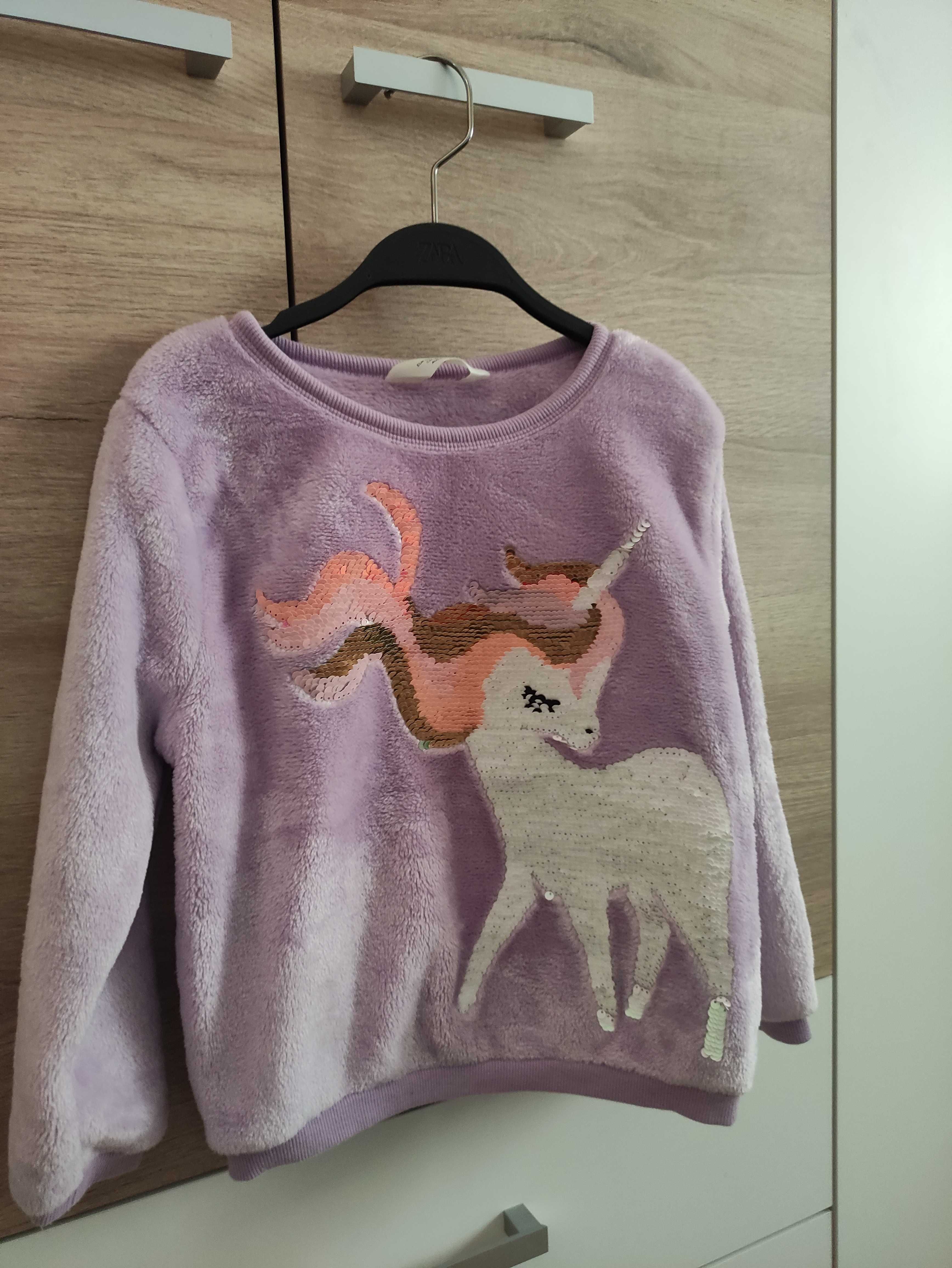 Комплект от дрехи за момиче в лилав цвят- H&M, Zara, Pepco  110-116 см