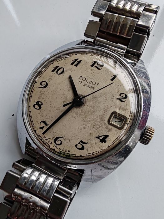 Ceas Poljot Calendar Manual 36 mm Funcționează Impecabil!