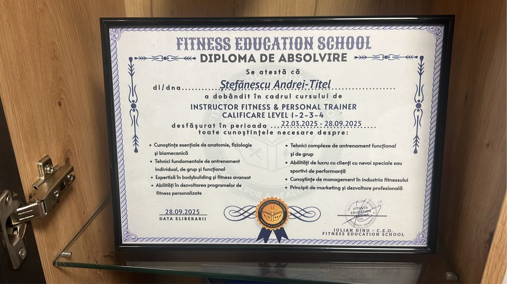 Instructor de fitness LEVEL 4