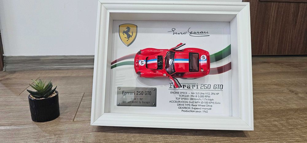Tablou 3D Macheta Auto Ferrari GTO 1962