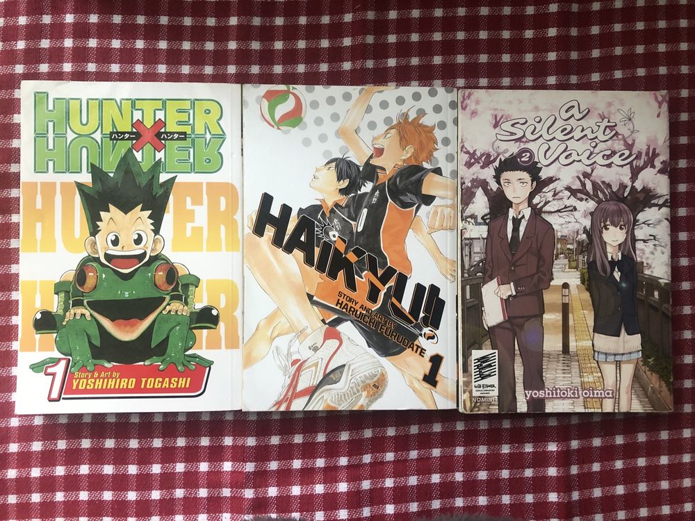 Manga Attack on Titan, Hunter x Hunter, Haikyuu!! si alte titluri