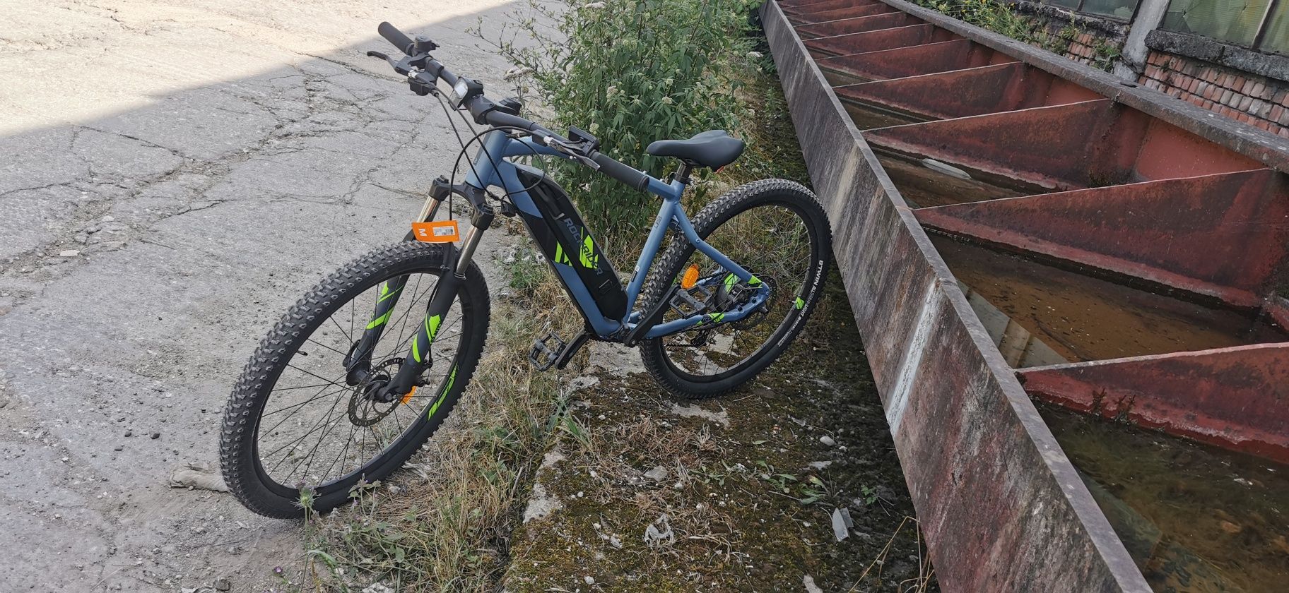 Bicicletă electrică MTB E-ST 100 27,5" Albastru