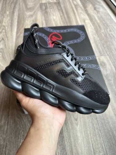 Adidasi Sneakersi Versace Chain Reaction Tripple Black Unisex