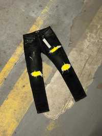 Yellow rapped jeans