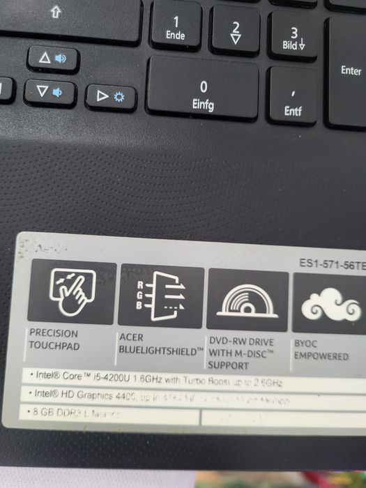 Laptop Acer ES1-571 piese lipsa baterie