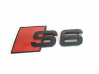 Emblema AUDI S6 metal Spate NEGRU S-LINE