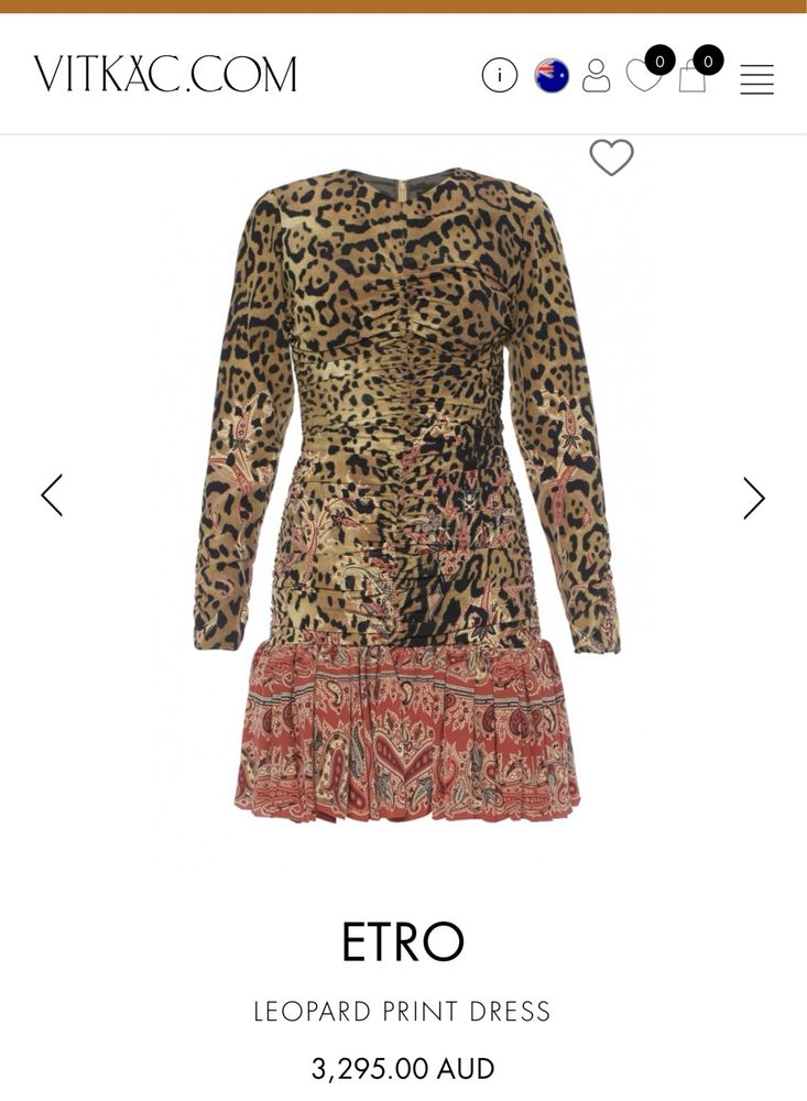 Rochie ETRO Leopard print