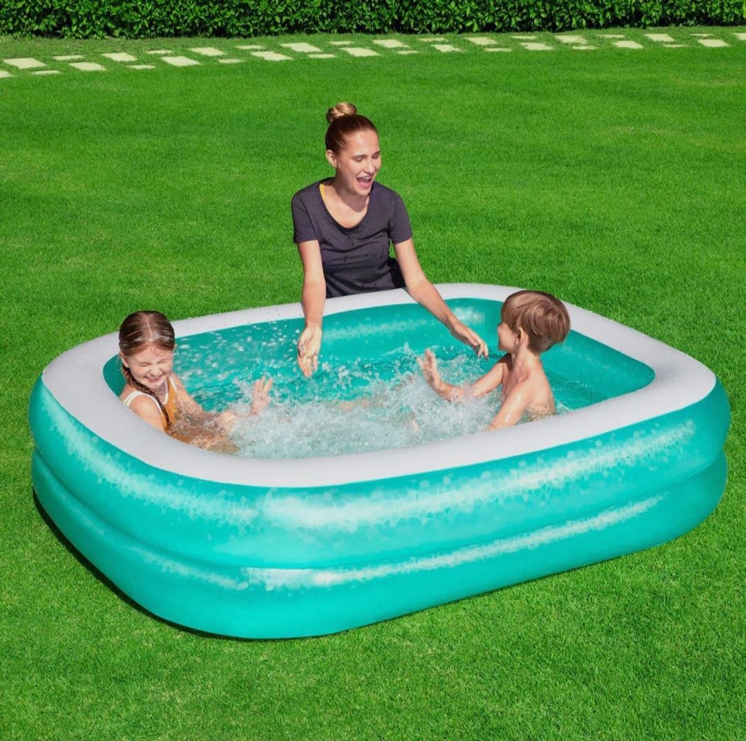Детский бассейн intex BESTWAY baseyn 201×150×51 надувной бассейн basse