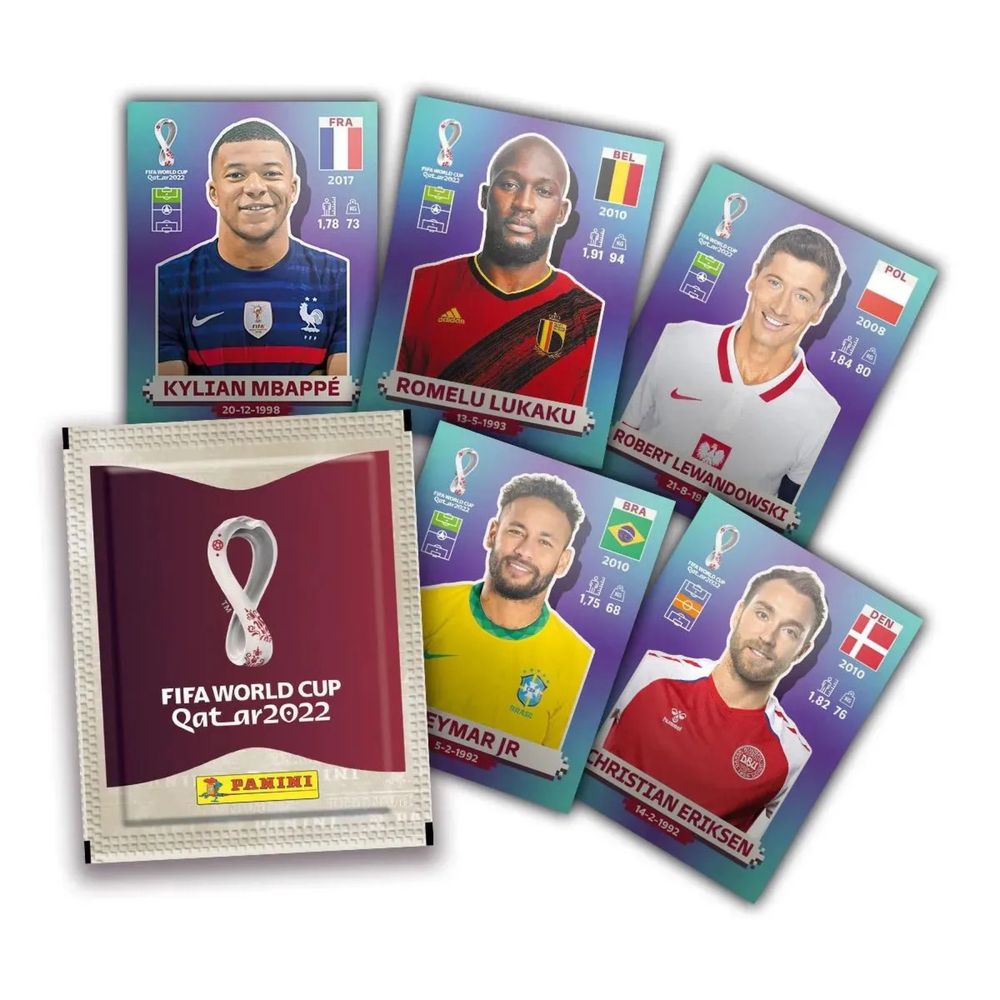 120 Plicuri Panini Qatar 2022 - Ediția standard