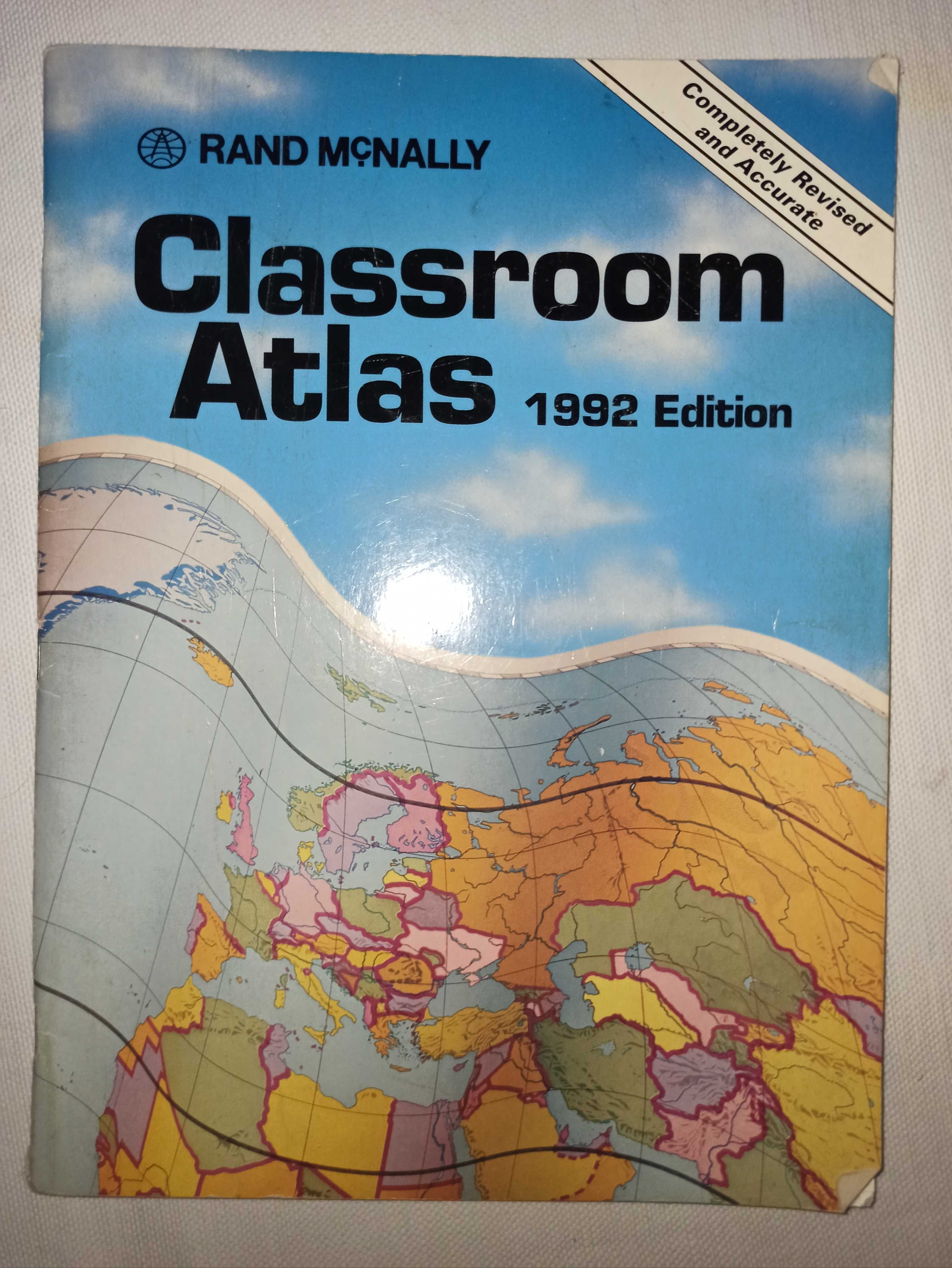 Книга-атлас на английском языке 1992