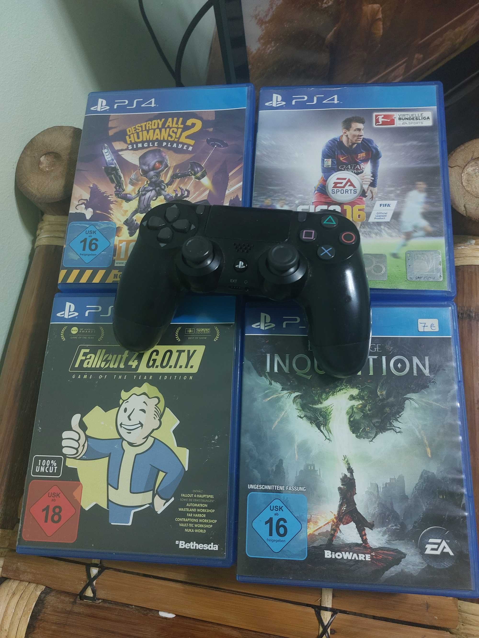 PS4 Slim 500gb 4Spiele