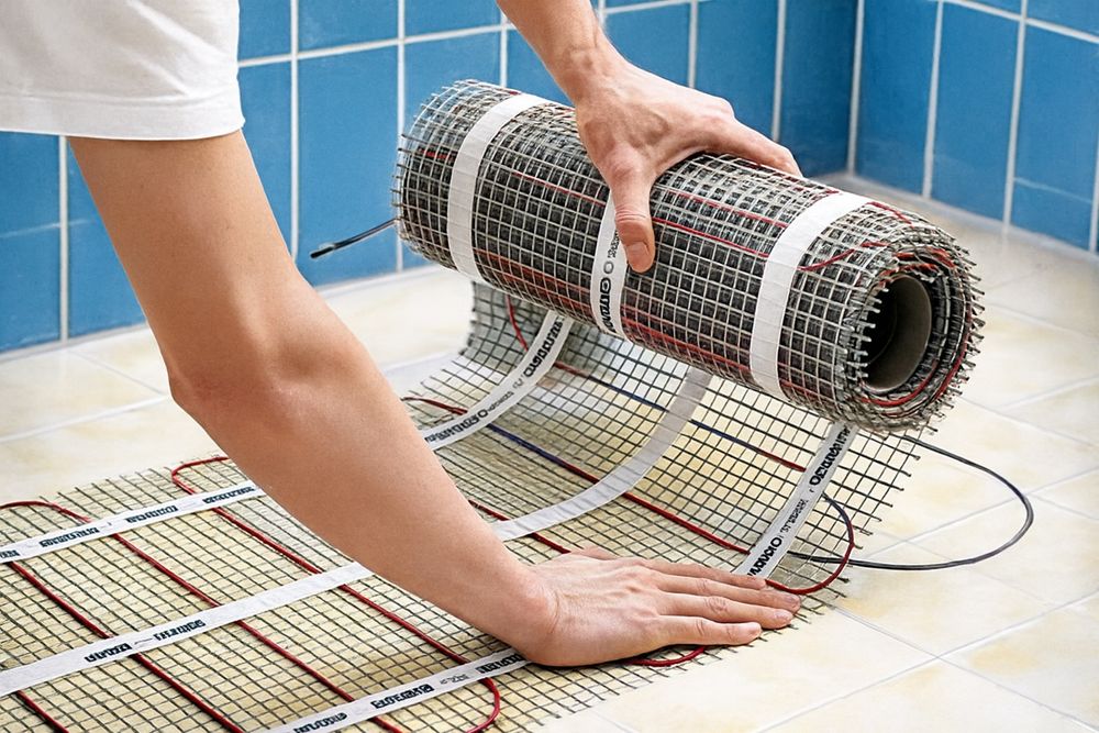 Tyopliy pol gazon setka