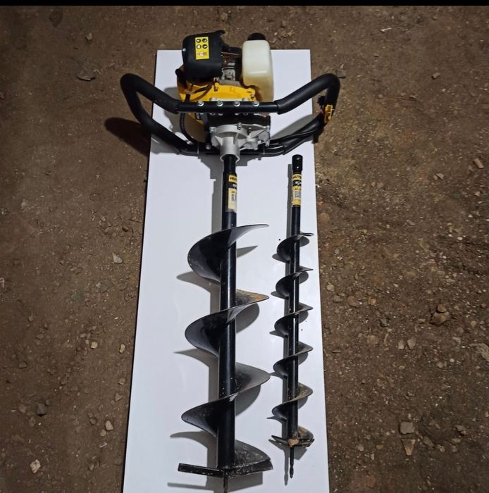 Ямобур с двумя шнеками!