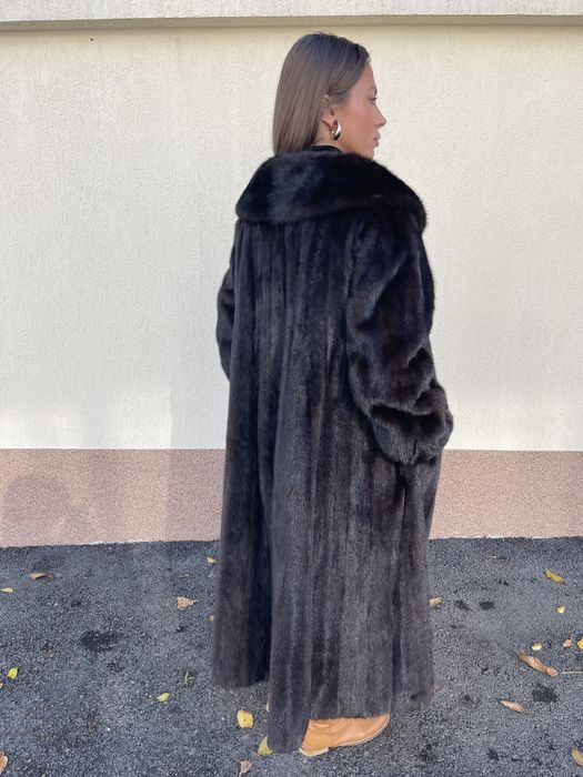 Haina lunga din blana naturala de vizon