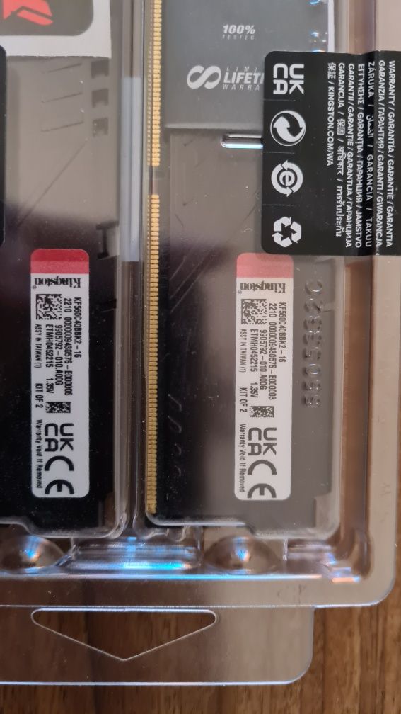 RAM памет Kingston FURY Beast 2x8GB kit 6000Mhz