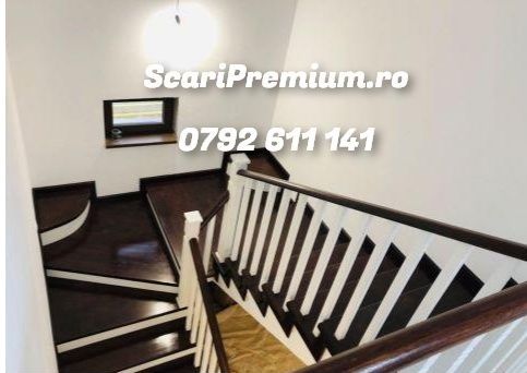 Scari stejar, scari lemn masiv, trepte lemn, scari interioare lemn,lux