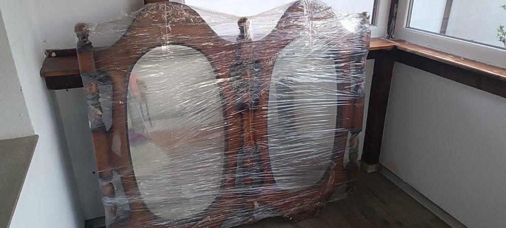 oglinda mare din lemn dubla