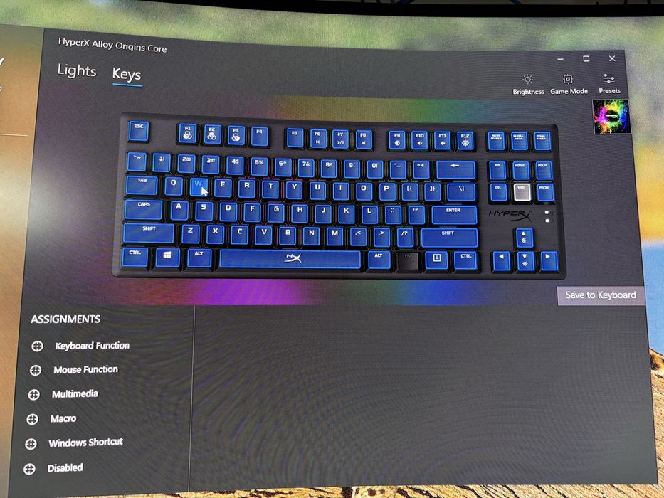 Vand tastatura mecanica hyperx alloy origins 75% seitchuri albastre