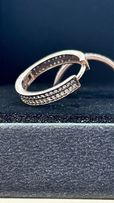 Сребърни обици-халки