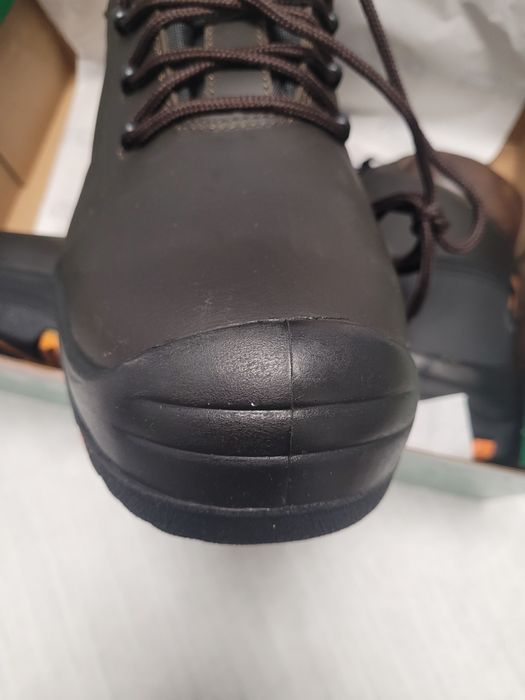 Обувки работни, кафява кожа високи coverguard