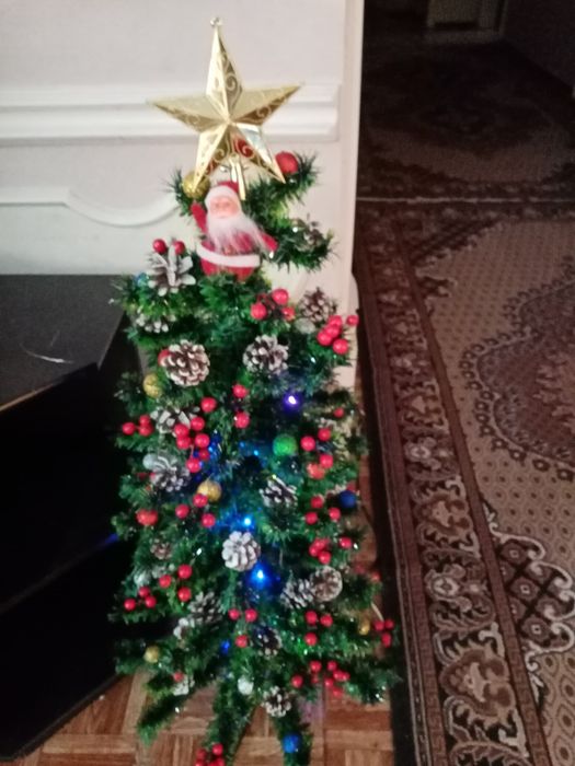 Ёлки укомплектованные сшишками и ягодами