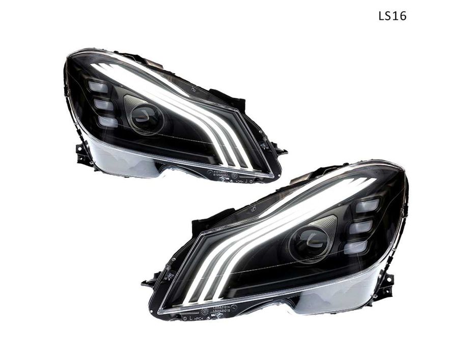 Tuning faruri LED pentru Mercedes C W204 Facelift 2011-2014
