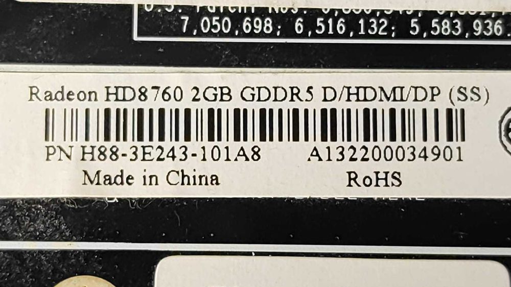 Placa video AMD Radeon HD 8760, 2  Gb , DDR 5, HDMI, DISPLAY PORT, DVI