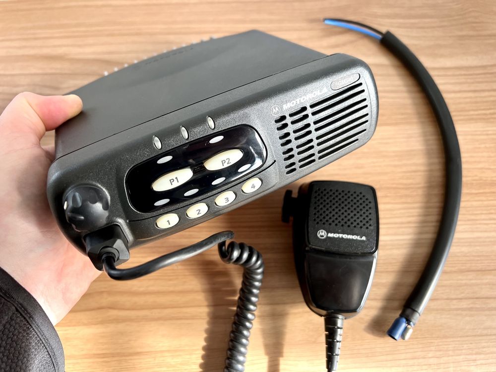 Statie radio VHF Taxi Motorola GM340 cu microfon original 25W
