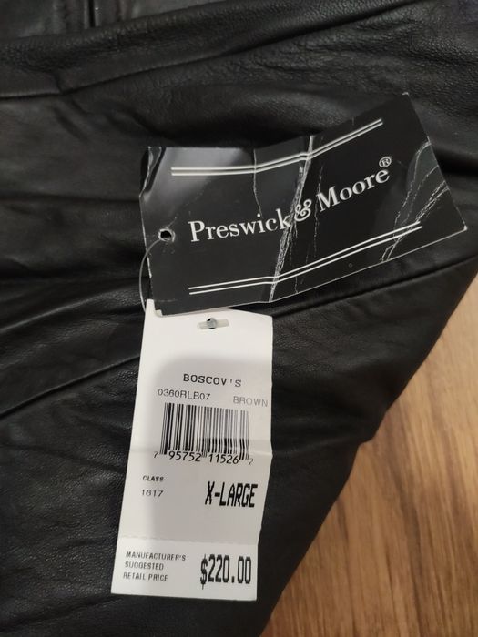 Geaca damă Preswick & Moore USA din piele naturala mărimea XL