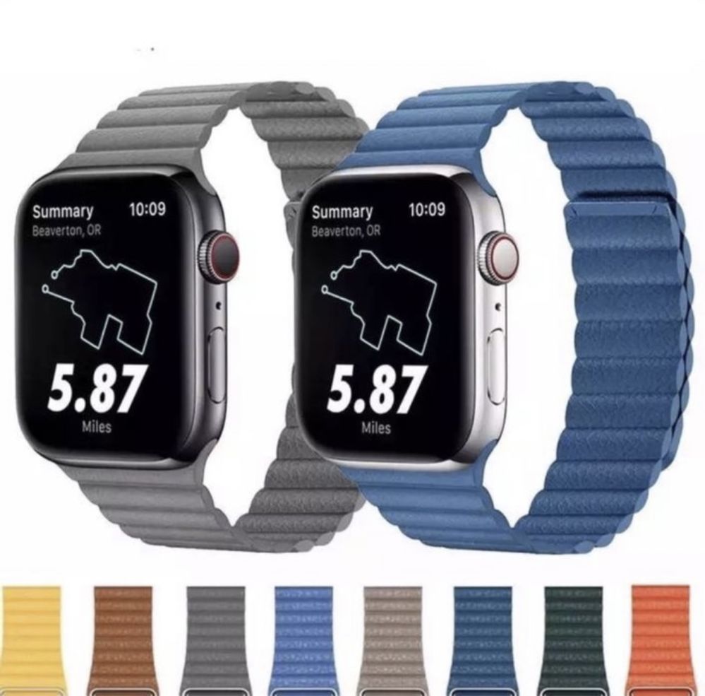 Curea Bratara Leather Loop L Size Ceas Apple Iphone Folie Silicon