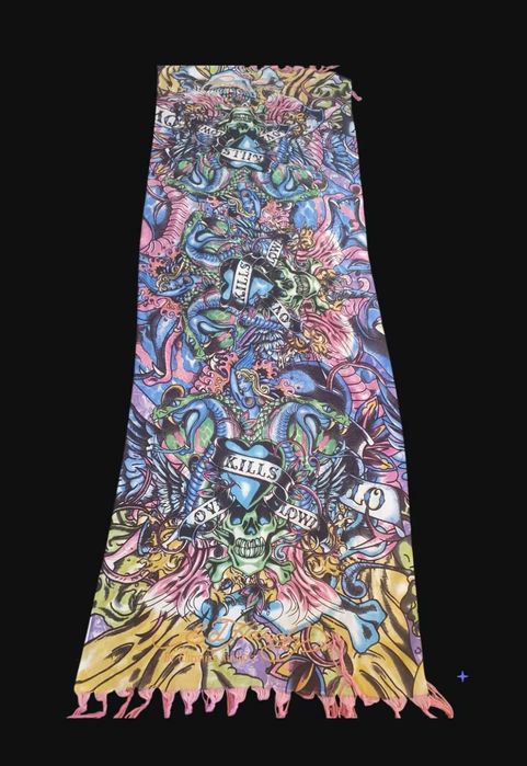 Оригинален Шал на Ed Hardy / Christian Audigier Голям