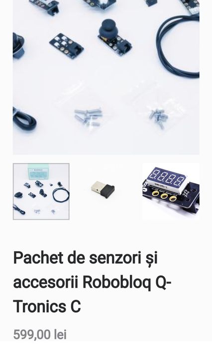Robotică educațională cu Robobloq Qooper din metal cu Arduino Scratch