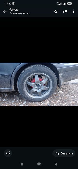 Продам кованые диски 4 шт с летними резинами 160 000тг