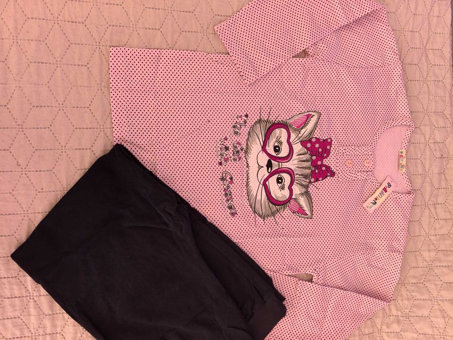 Нови български пижами момиче 110, 116 и 122