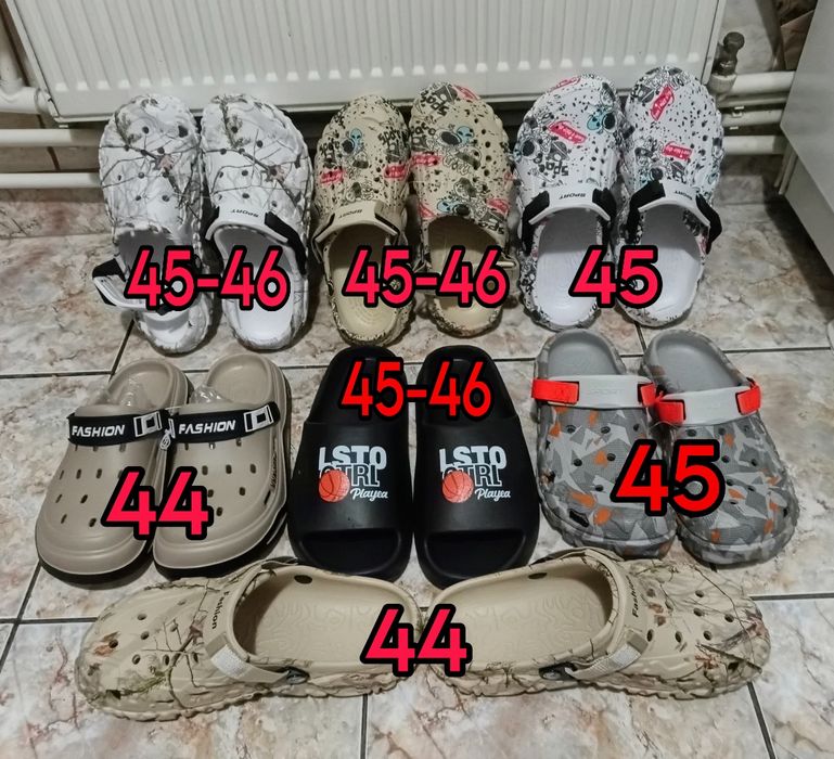 Papuci saboți bărbați - Crocs mărimi și modele diferite