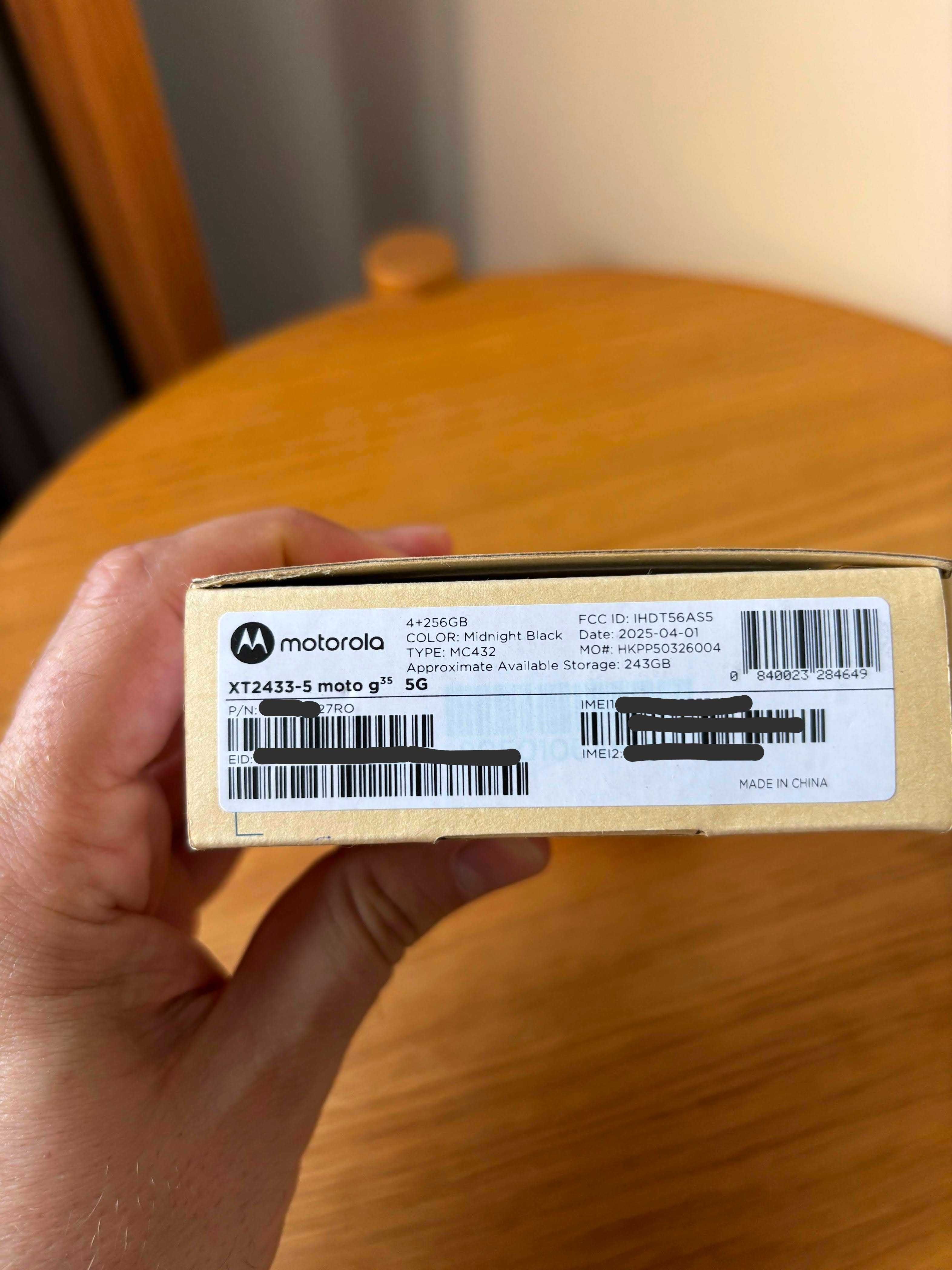 Нов мобилен телефон Motorola Moto G35 5G (4+256 GB),  3 год. гаранция