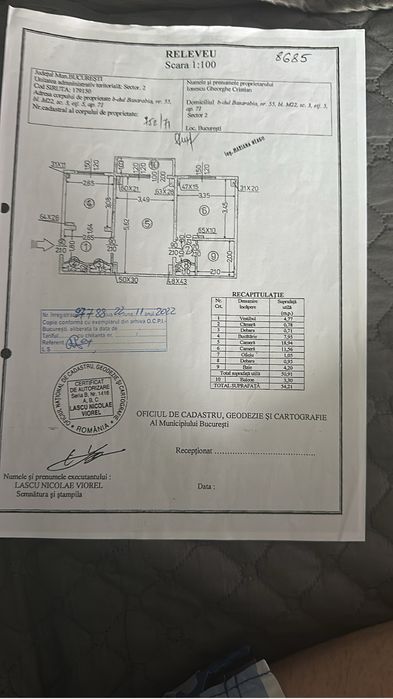 PROPRIETAR VAND Apartament 2 camere Bd.Basarabia