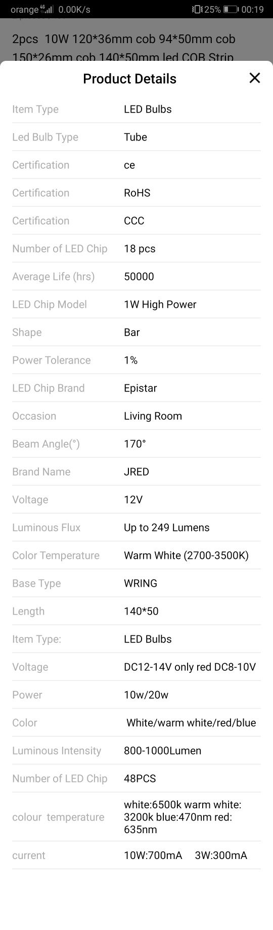 LED pt proiecte electronice 12V 10-20W