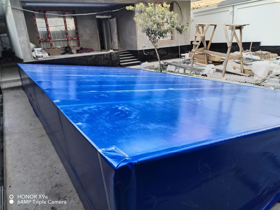 Тент бассейн ойна салафан установка