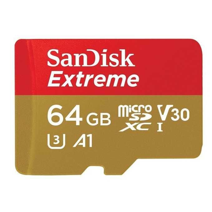 SanDisk Micro SD, 64GB Extreme, НОВА