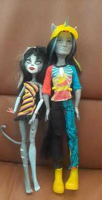 Papusi Monster High baiat si 2 fete originale cu accesorii