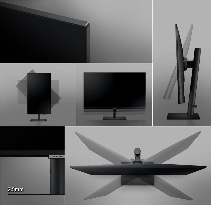 Монитор Samsung 27 дюймов с разрешением 2K.